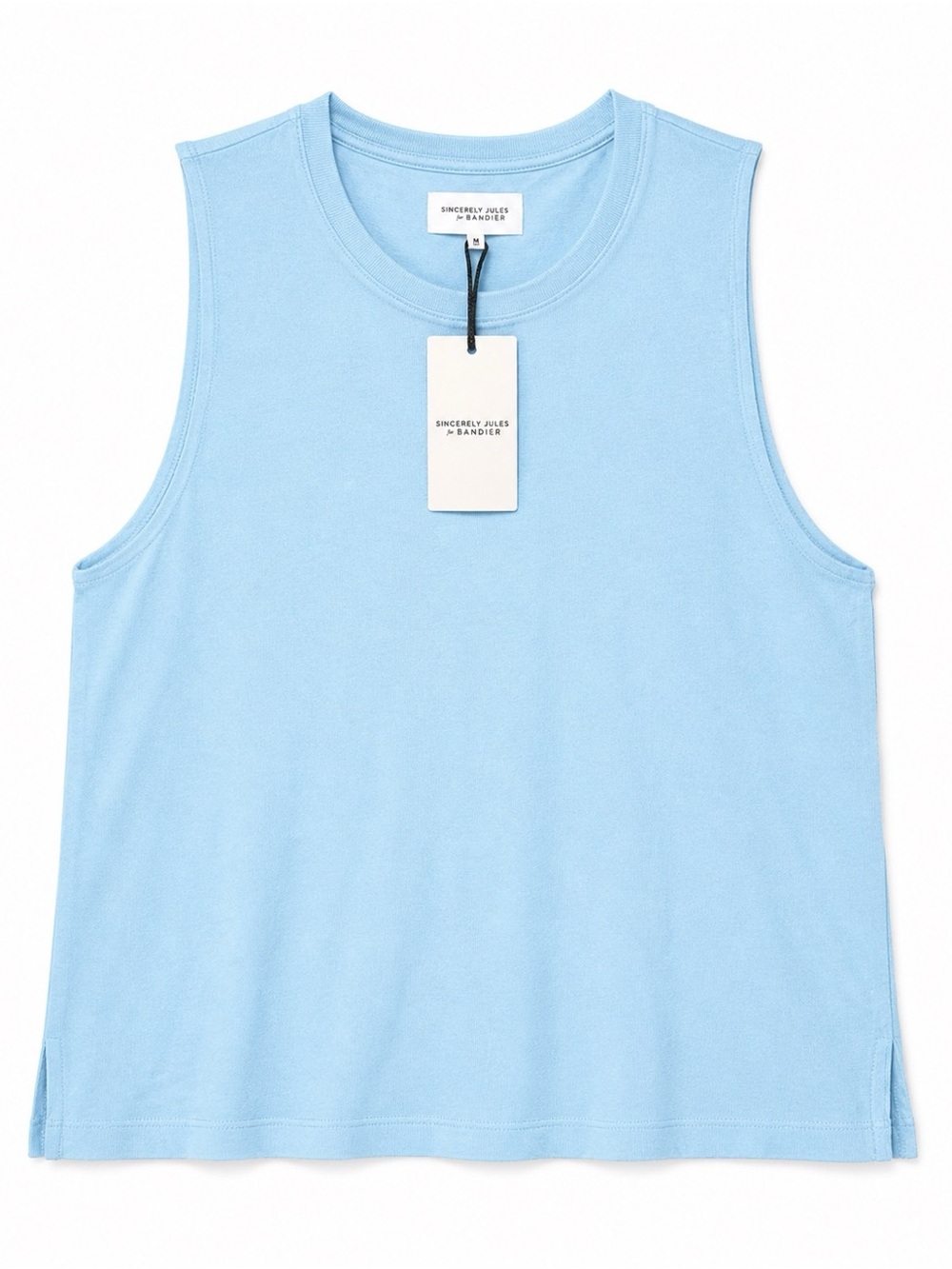 Sincerely Jules for Bandier Ash muscle tank blue bell size M NWT